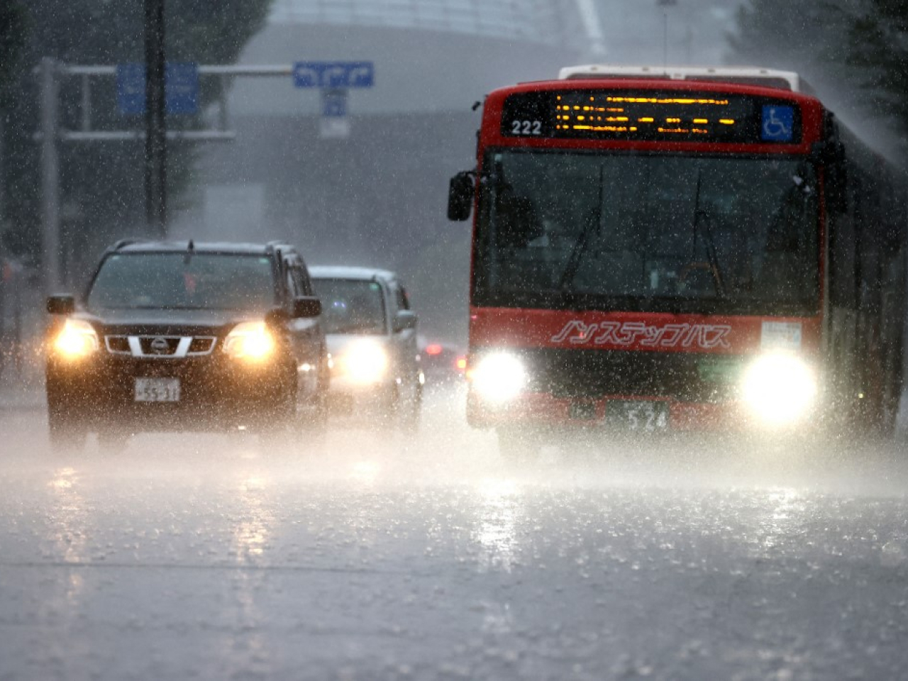 石川縣雨量達到創紀錄的218毫米。(法新社)