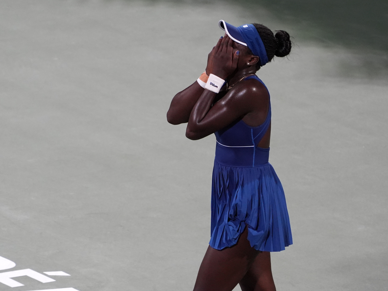 Victoria Mboko is showing no signs of slowing down in Montreal following her semi-final victory over Elena Rybakina. Photo: Reuters