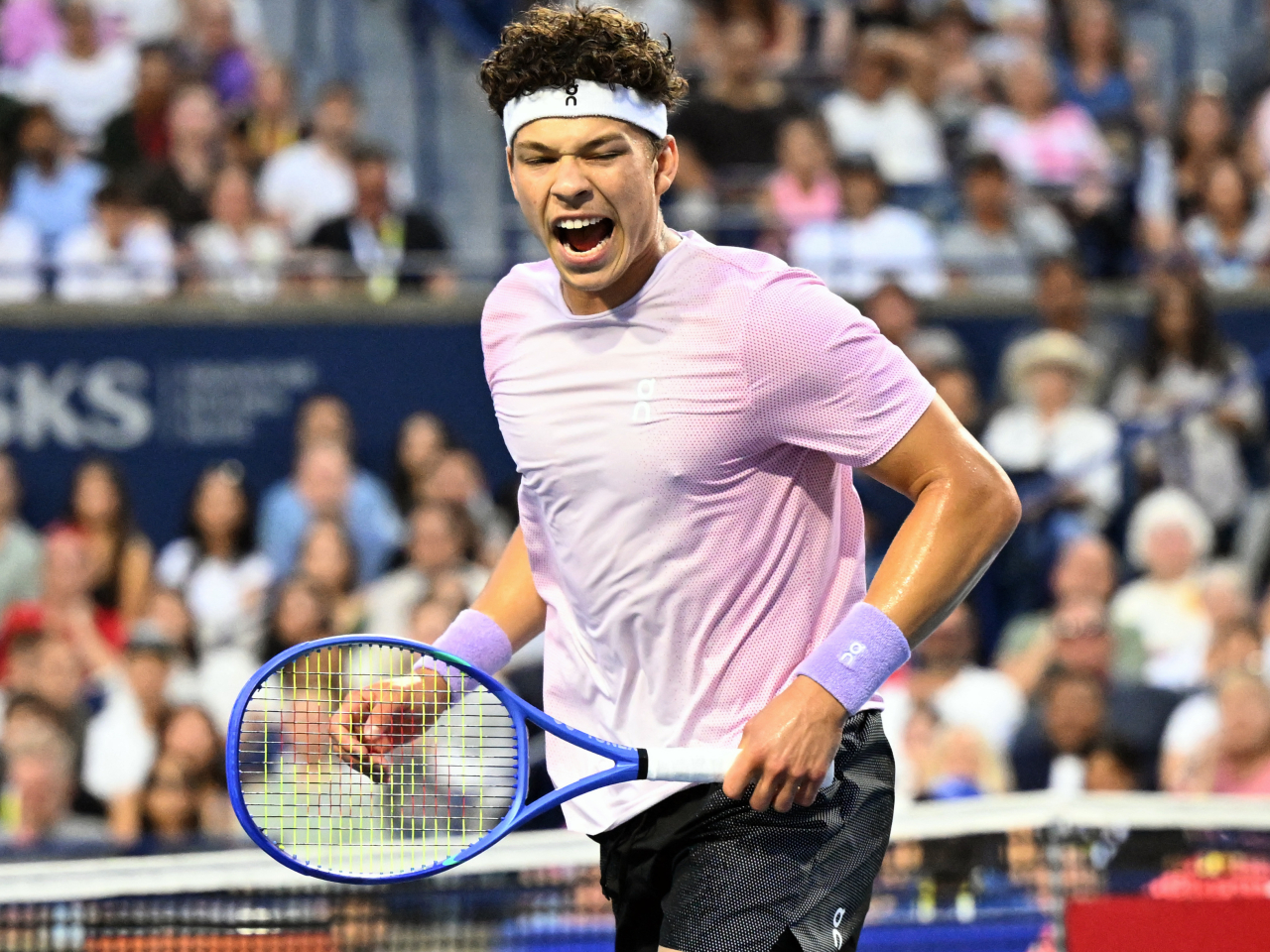 Ben Shelton took down Karen Khachanov after two hours and 47 minutes of nail-biting action. Photo: Dan Hamilton-Imagn Images