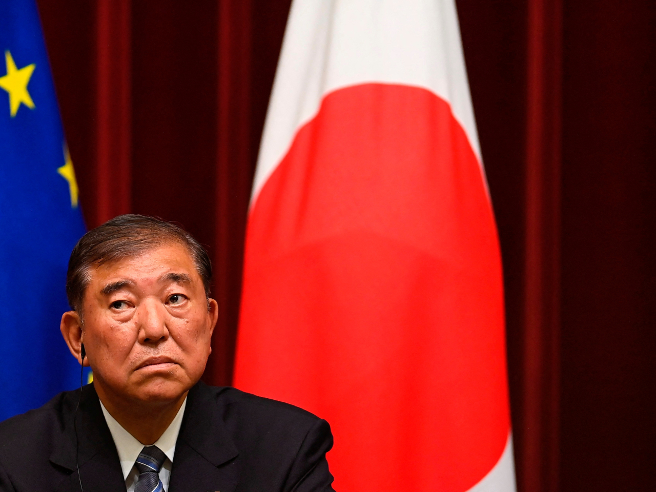 石破茂就參議院選舉大敗再次表示歉意，但堅持留任。(路透社資料圖片)