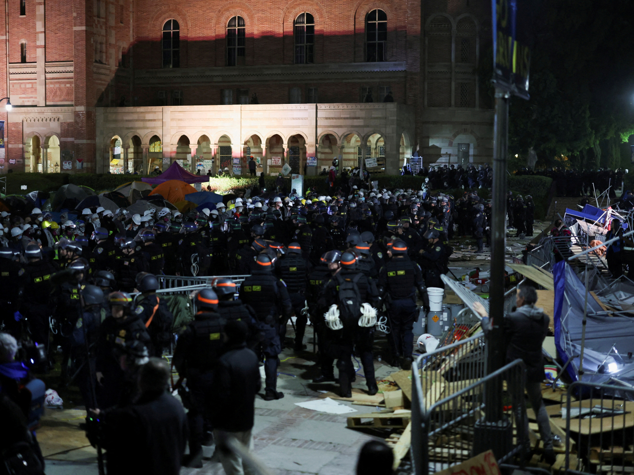 The Trump administration is pushing claims of antisemitism in the wake of UCLA's response to student protests related to Gaza. File photo: Reuters