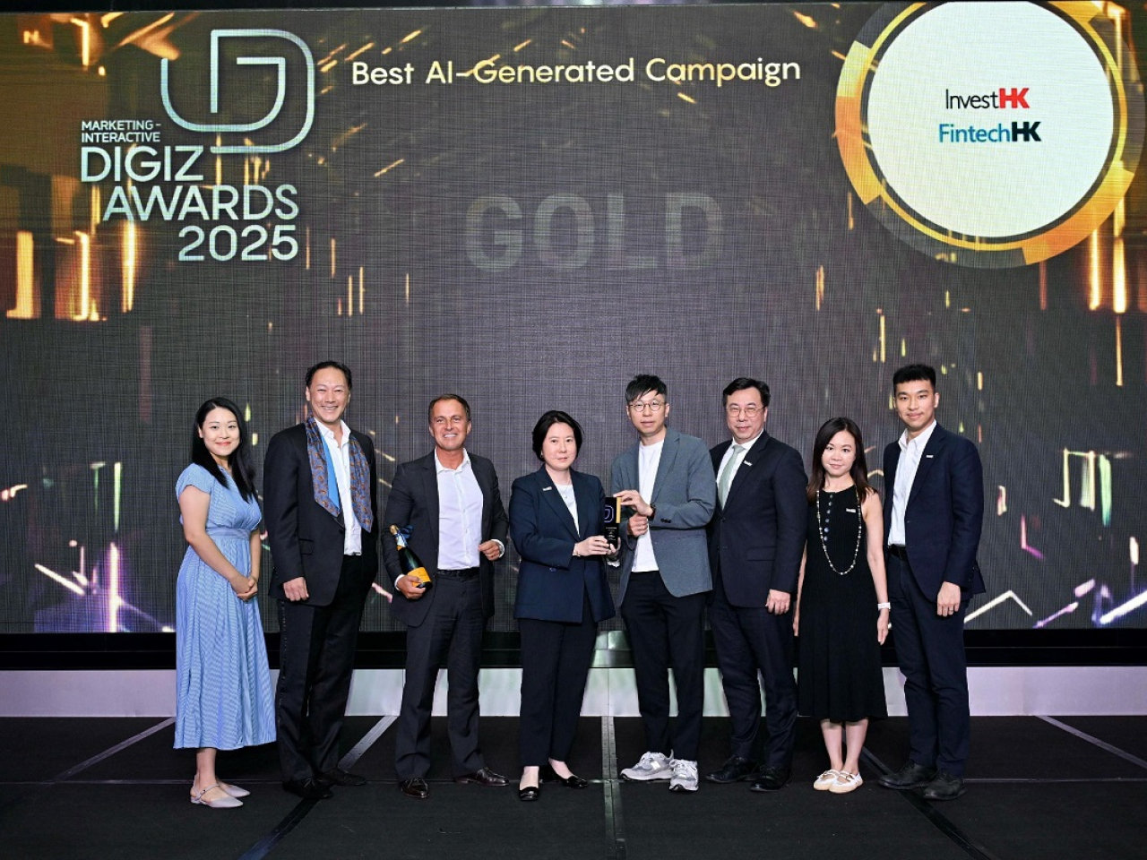 投資推廣署榮獲Marketing Interactive DigiZ Awards 2025「Best AI-Generated Campaign」金獎。（政府新聞處）