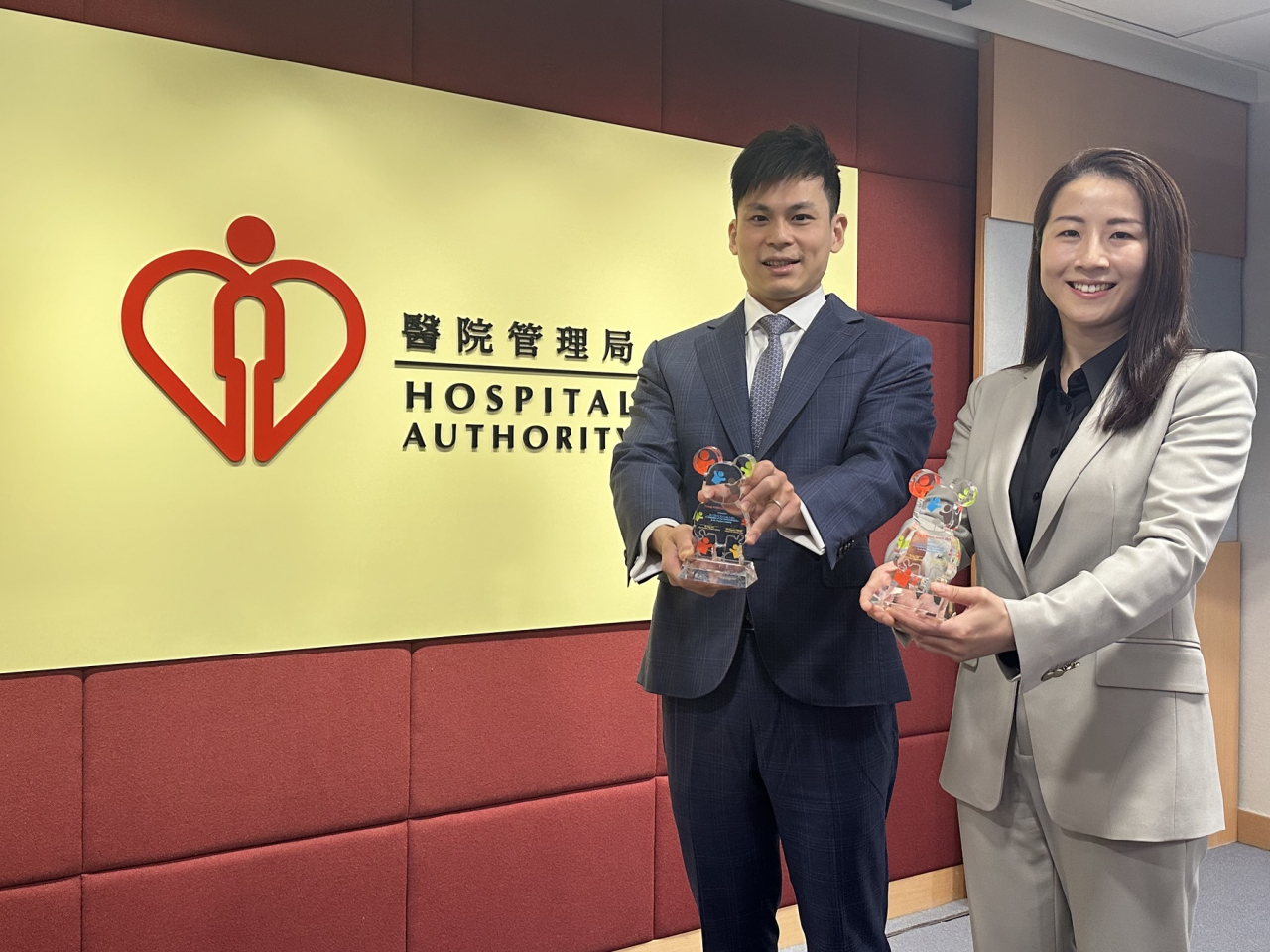 Luke Chan and Gloria Lam are among the latest recipients of the Hospital Authority's Young Achievers Award. Photo: RTHK