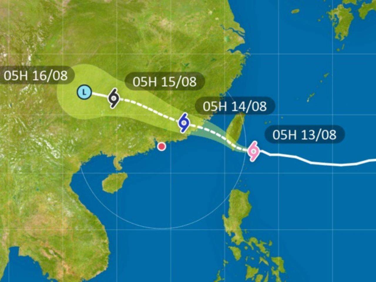 The observatory said it would decide whether to issue higher typhoon signals later on Wednesday to early Thursday. Graphic courtesy of the Hong Kong Observatory
