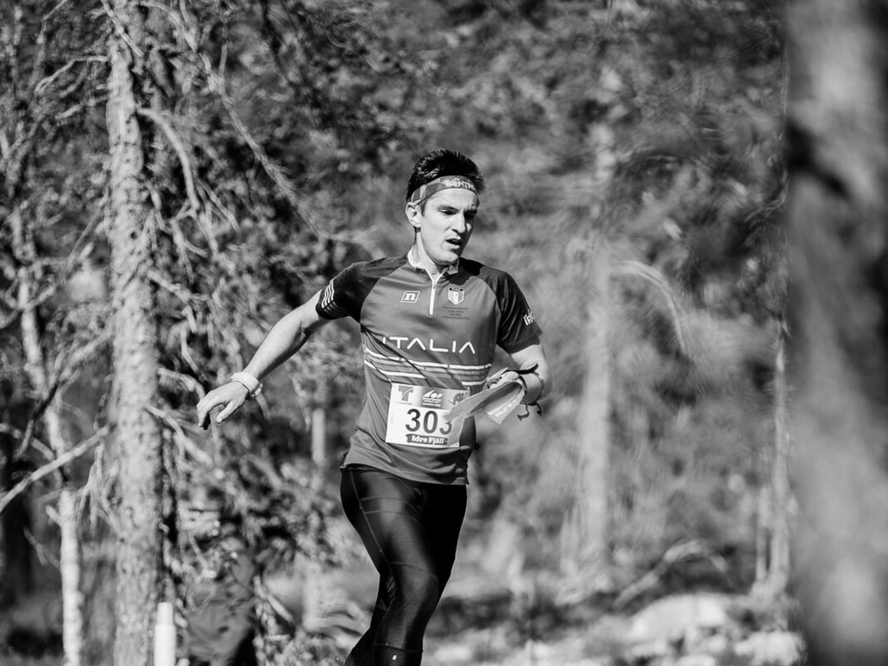 Mattia Debertolis was discovered unconscious during the men's middle-distance competition. Photo courtesy of the International Orienteering Federation