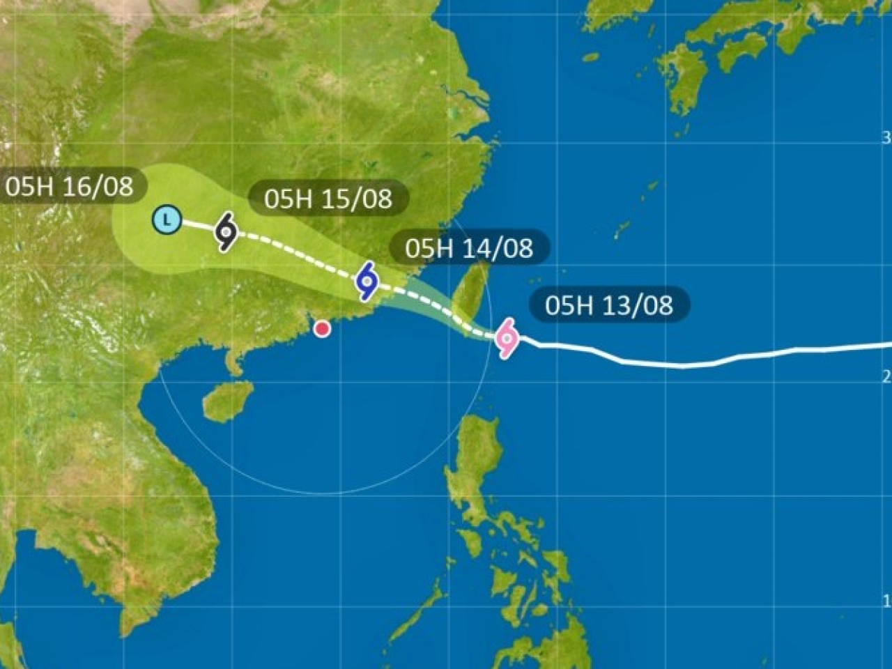 The observatory said it would decide whether to issue higher typhoon signals later on Wednesday to early Thursday. Graphic courtesy of the Hong Kong Observatory