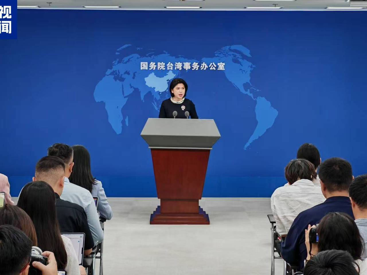 朱鳳蓮說，賴清德悖離民意，不得人心，台灣老百姓都清清楚楚看在眼里。（央視新聞）