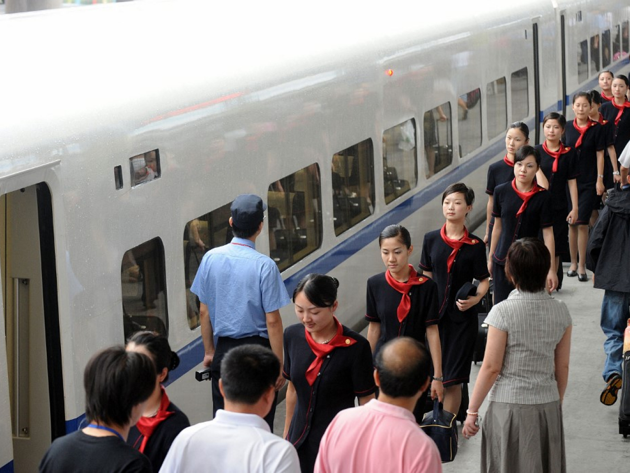 商務部提到，去年內地服務業就業佔就業人員總數48.8%。（法新社資料圖片）