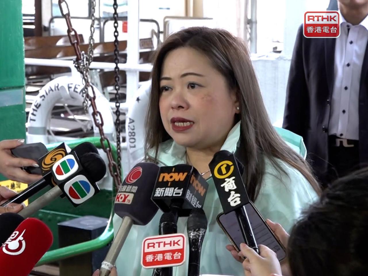 羅淑佩提醒市民要留意或會有不法之徒售賣造假門票，呼籲市民從官方渠道購票，不要光顧黃牛黨。（鍾浩程攝）