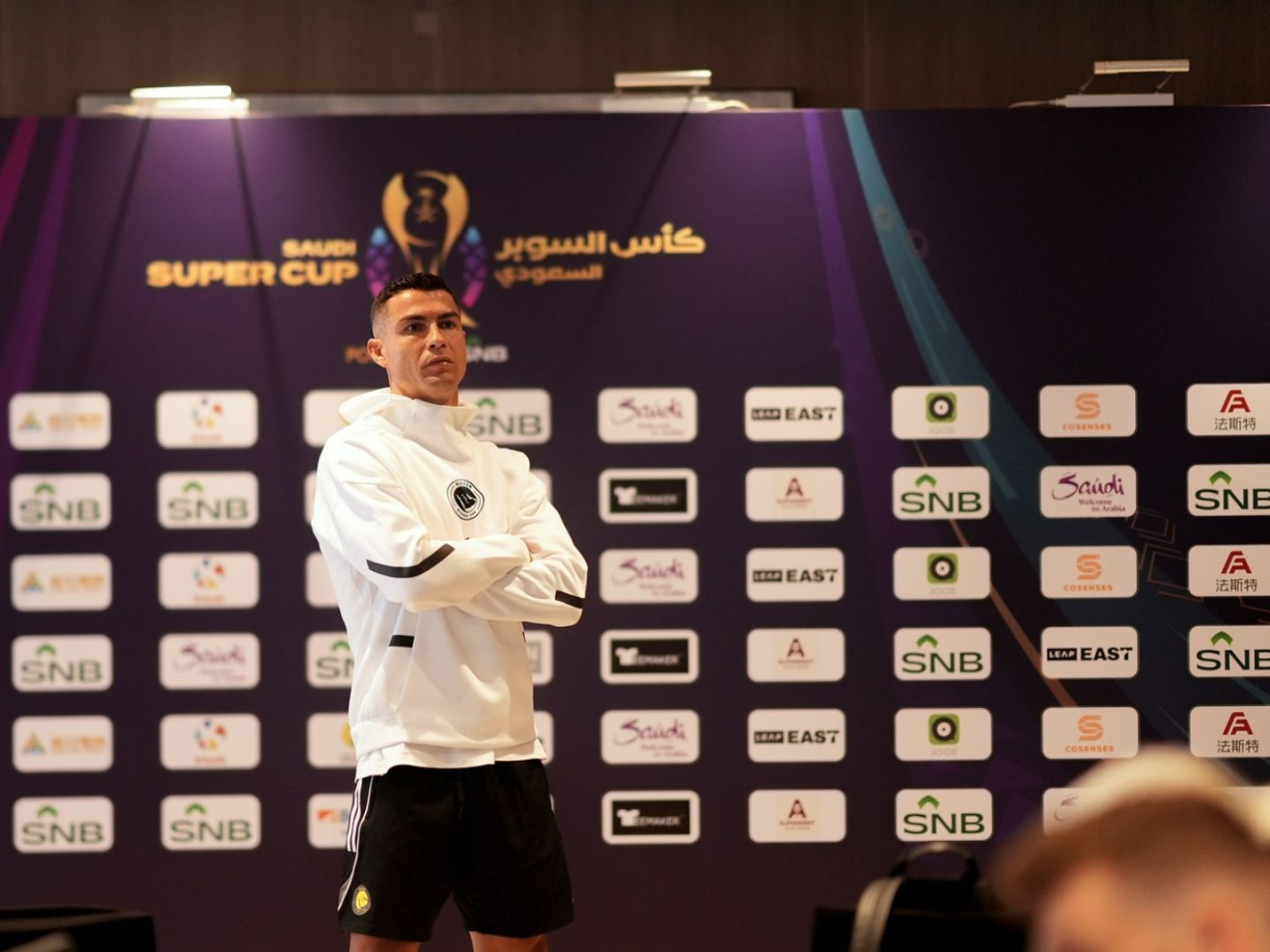 Al-Nassr confirmed the team's arrival in the SAR via a social media post, featuring a photo of the Portuguese legend. Photo courtesy of Al-Nassr's Instagram