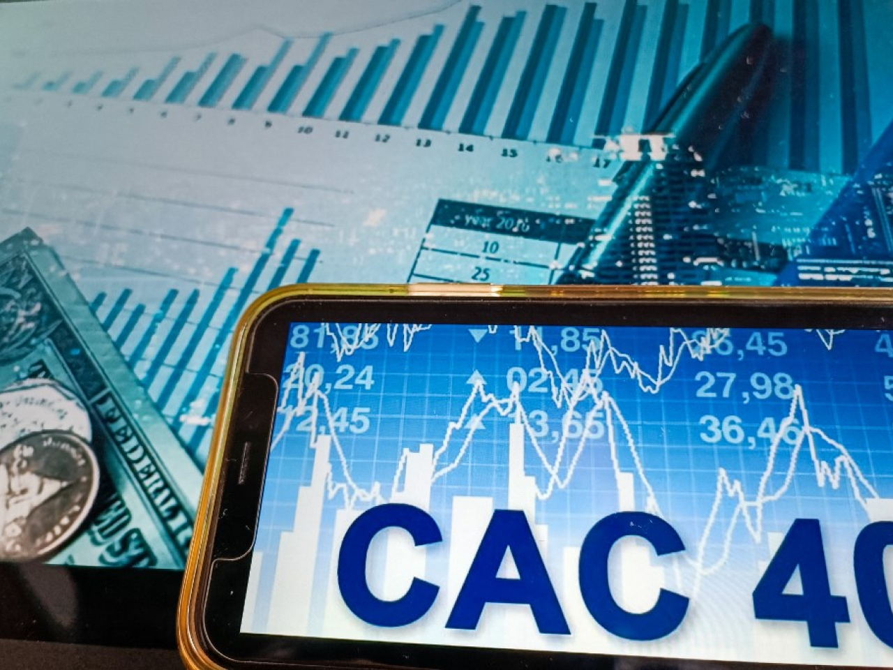 法國CAC指數收報7870點，升65點，升幅0.84%。（法新社資料圖片）