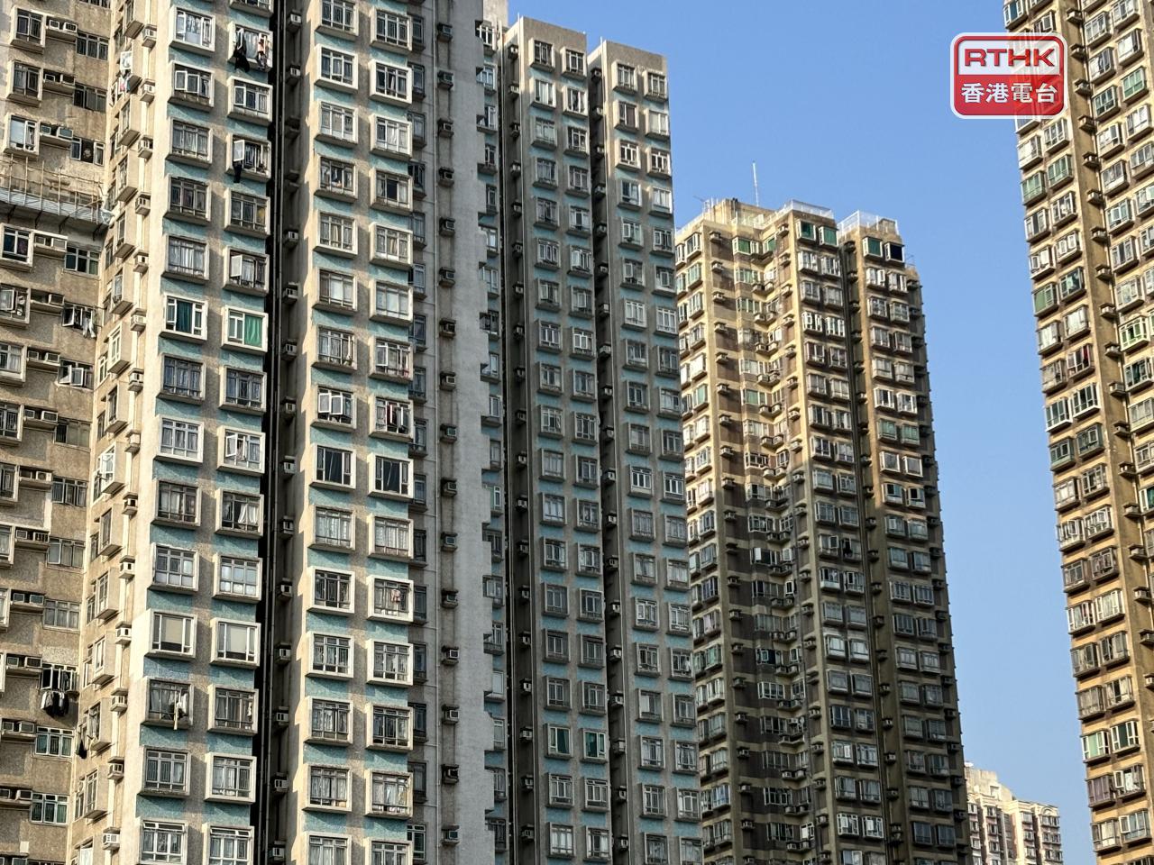 本港二手樓價指數最新報138.63，按周回升1.05%。（港台圖片）