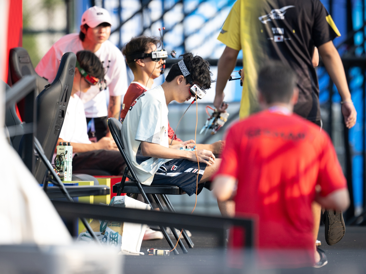Kwan Chun-yan, 17, won a silver medal in the drone racing event. Photo: Sports Federation & Olympic Committee of Hong Kong, China