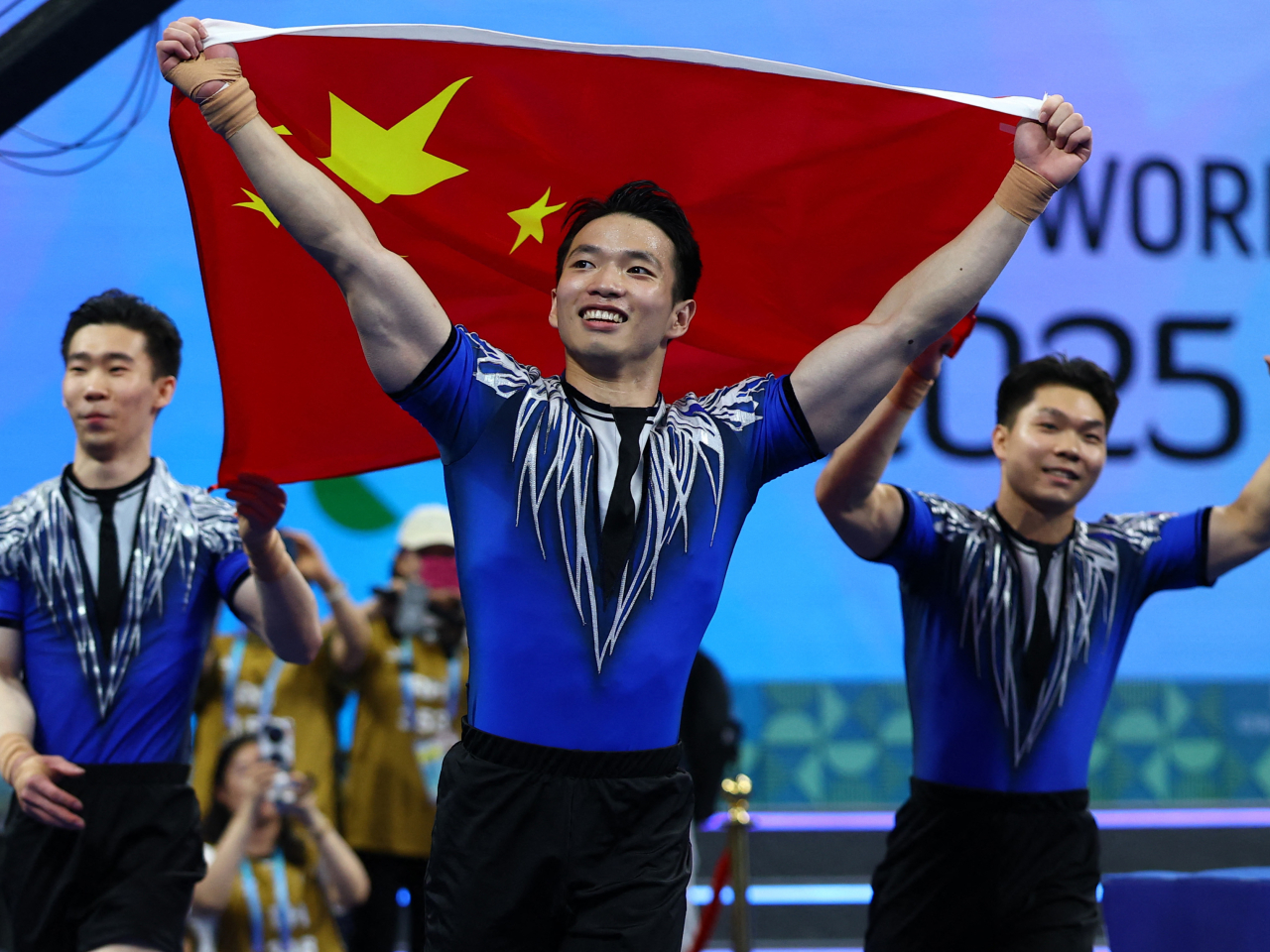 China grabbed multiple gold medals in events like gymnastics, wushu, sports climbing, billiards and freediving. Photo: Reuters