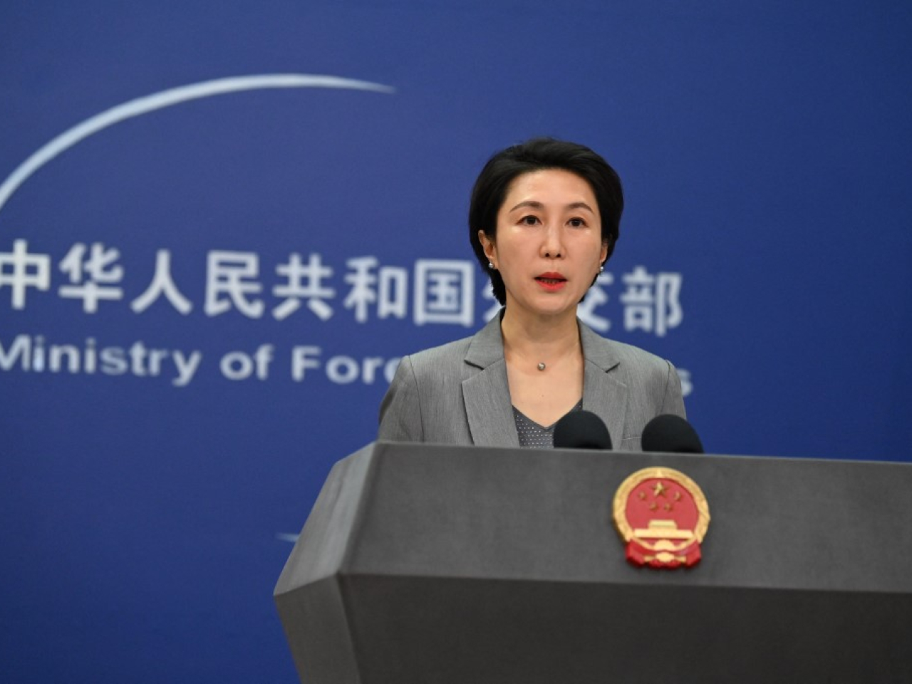 毛寧說中方願意與印方在既有共識基礎上，本著積極和建設性態度，繼續就有關議題深入溝通。（法新社資料圖片）