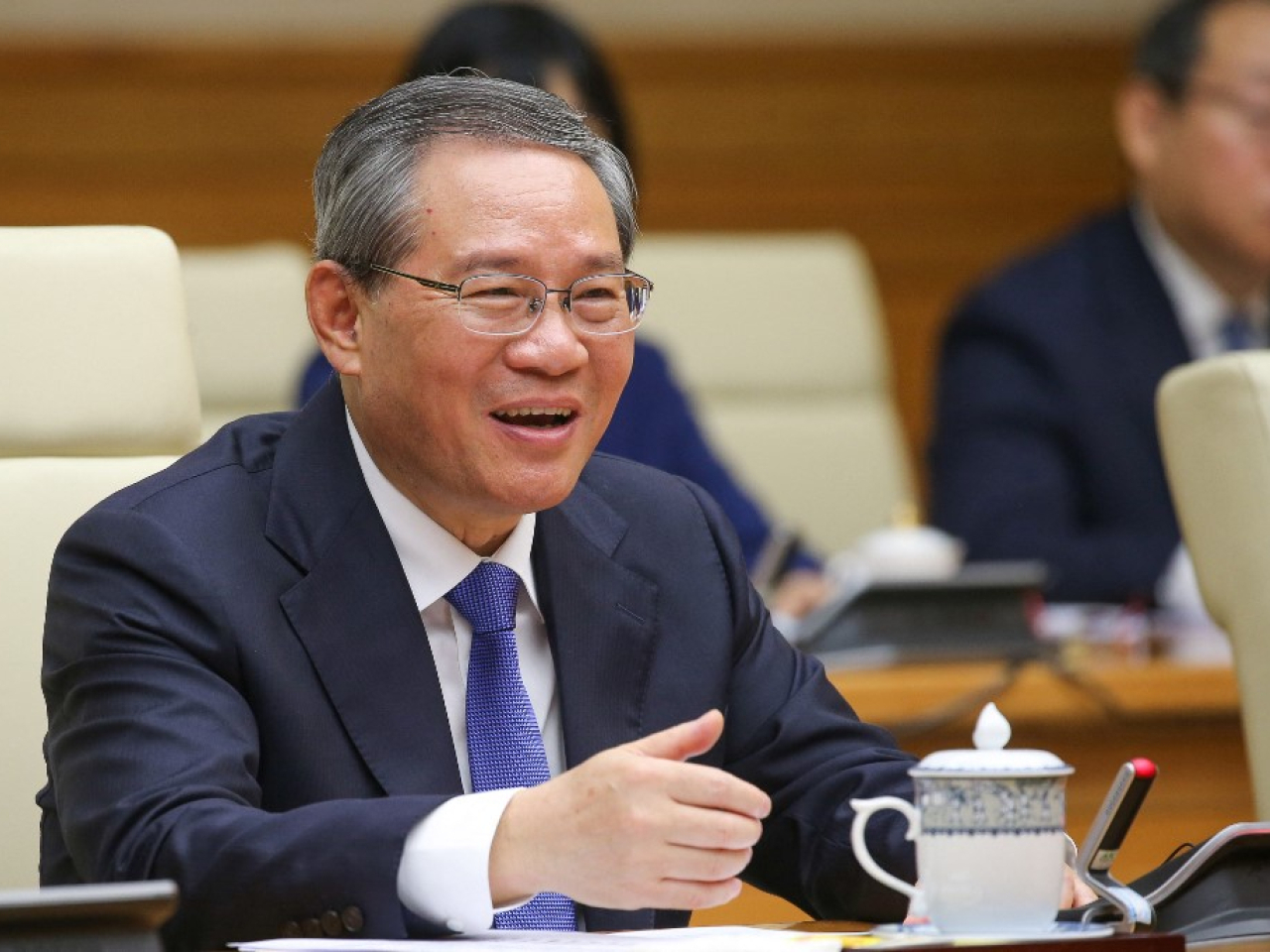 李強表示，要採取有力措施鞏固房地產市場止跌回穩態勢，更大力度穩定就業，保障民生。（路透社資料圖片）