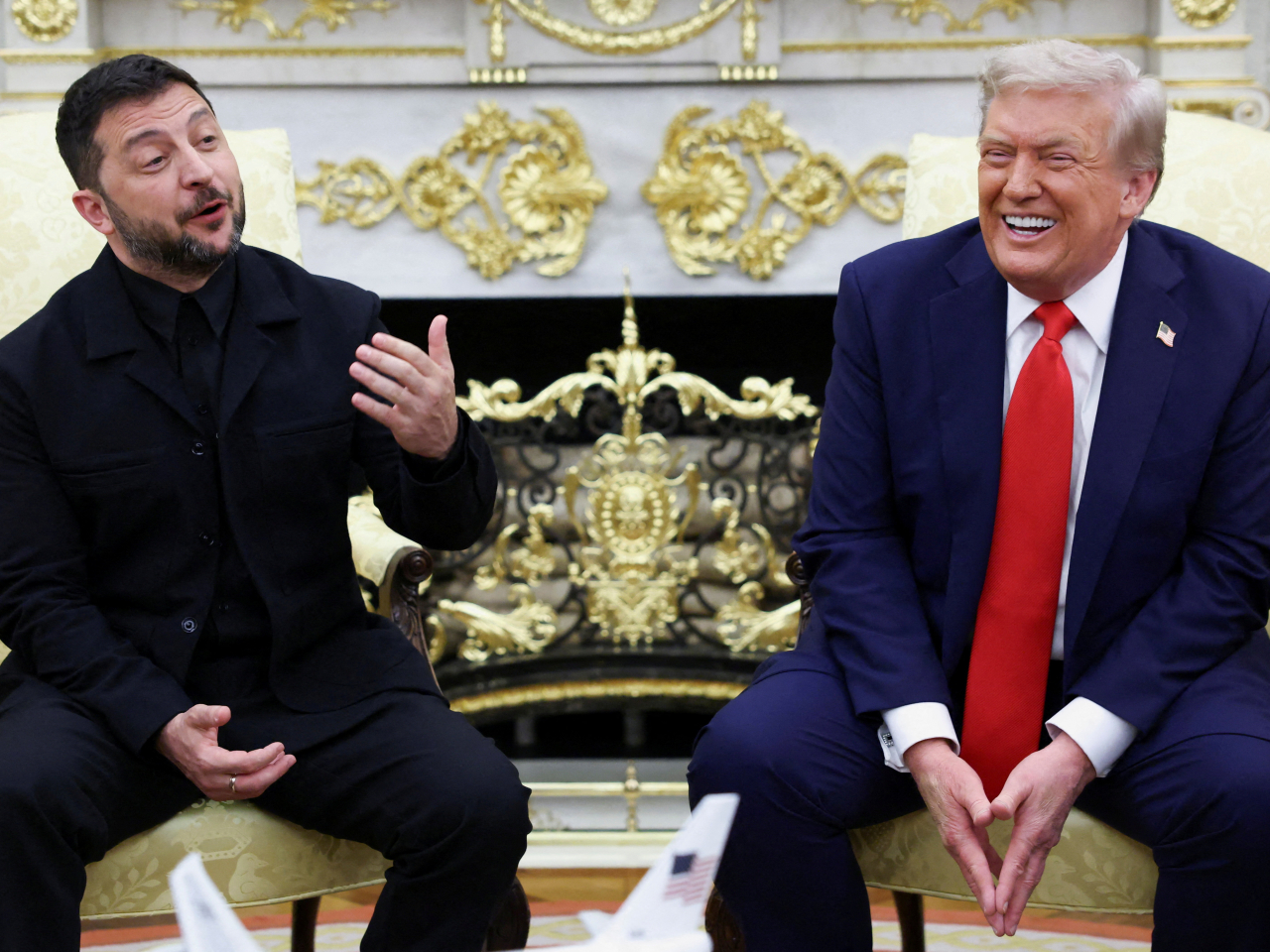 US President Donald Trump said there was a "good chance" of ending the war between Russia and Ukraine. Photo: Reuters