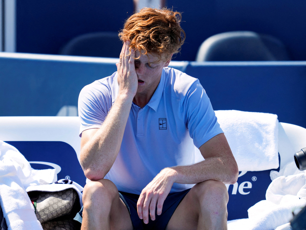 Sinner withdrew from the title match after just five games into the opening set. Photo: Reuters