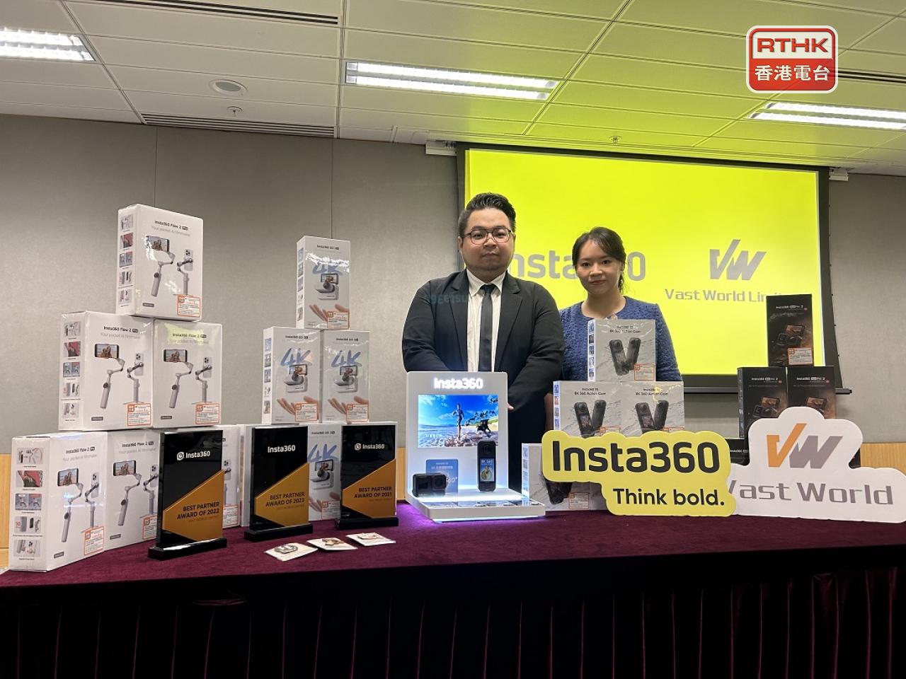 代理商「鵬世」表示，香港是國際城市，可以展示品牌實力。(林漢山攝)