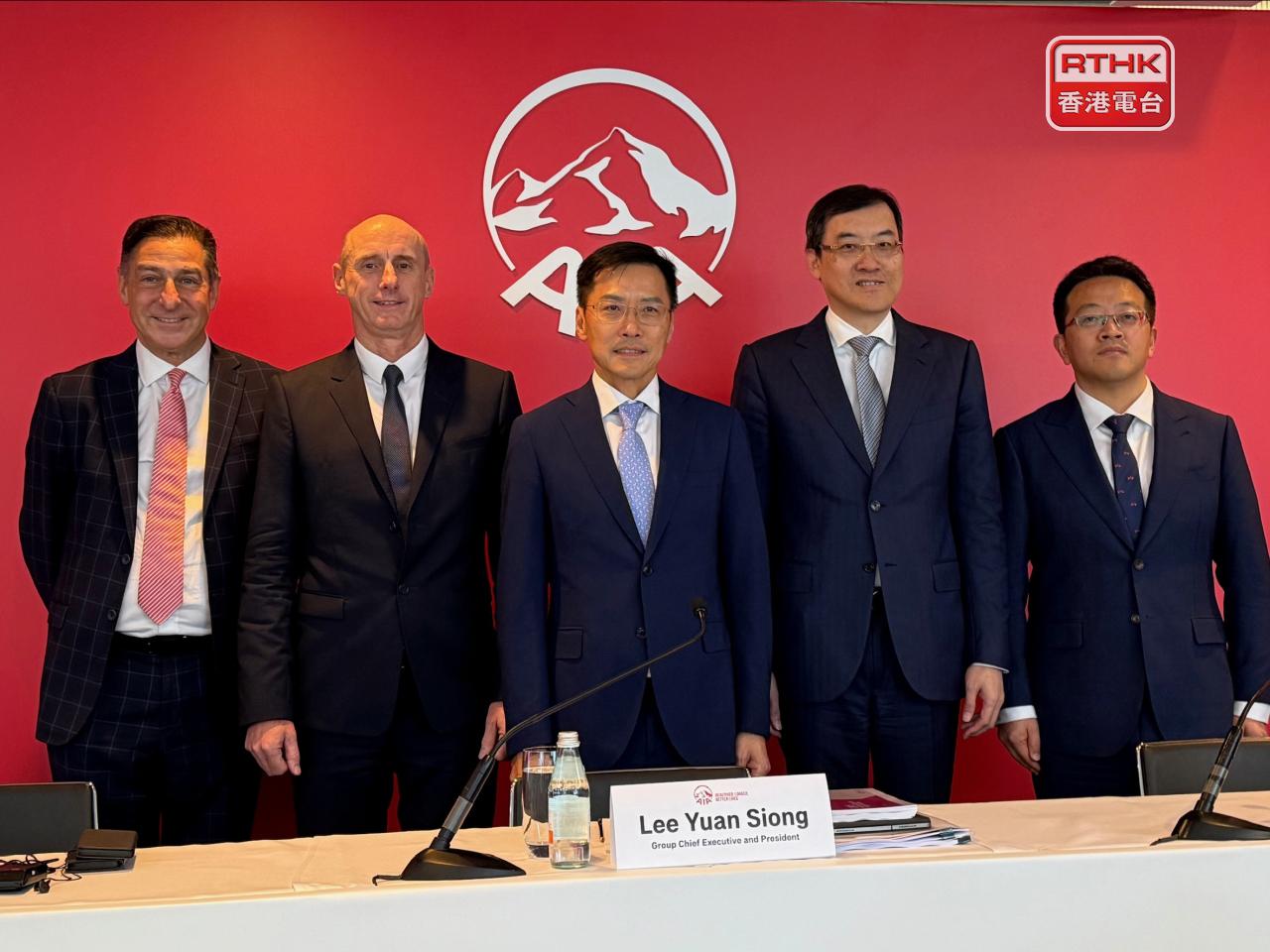 李源祥（中）表示，中國是集團最重要市場，有巨大潛力。（李意琴攝）