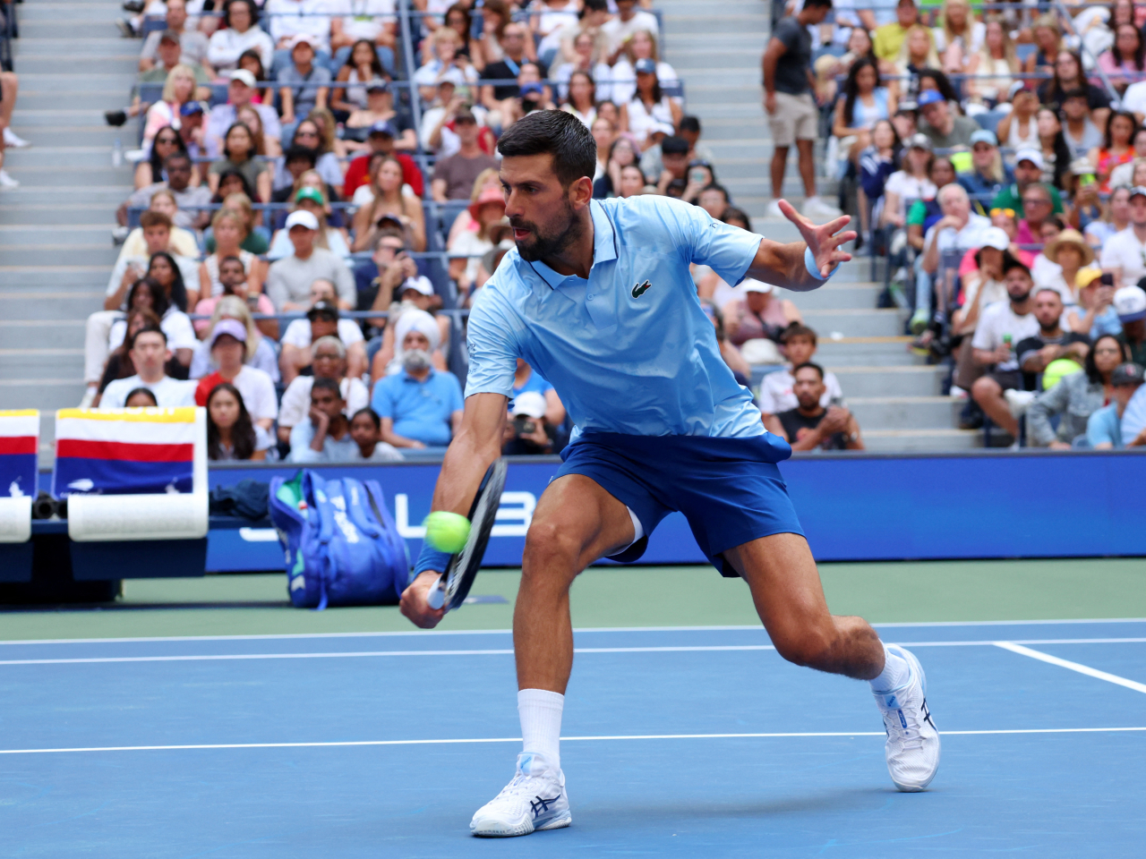 Novak Djokovic continues his quest for a record 25th Grand Slam title. Photo: Reuters