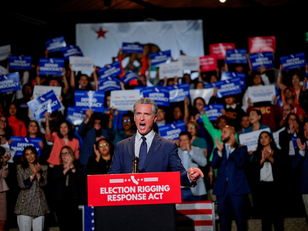 Gavin Newsom has led the plan to redraw electoral maps in California. File photo: Reuters