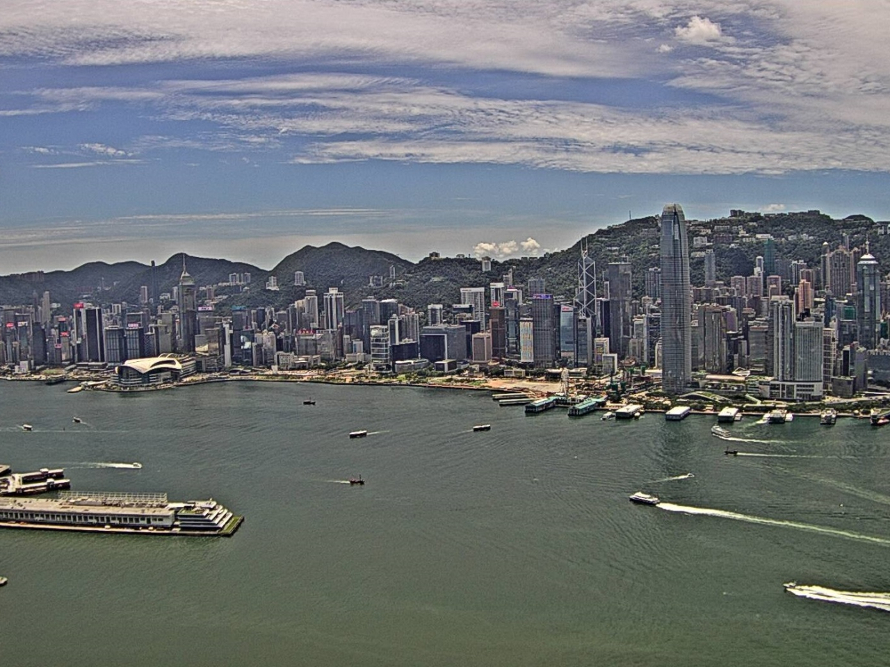 The Observatory says initial bright conditions on Saturday could give way to showers and squally thunderstorms later. Photo courtesy of the Hong Kong Observatory