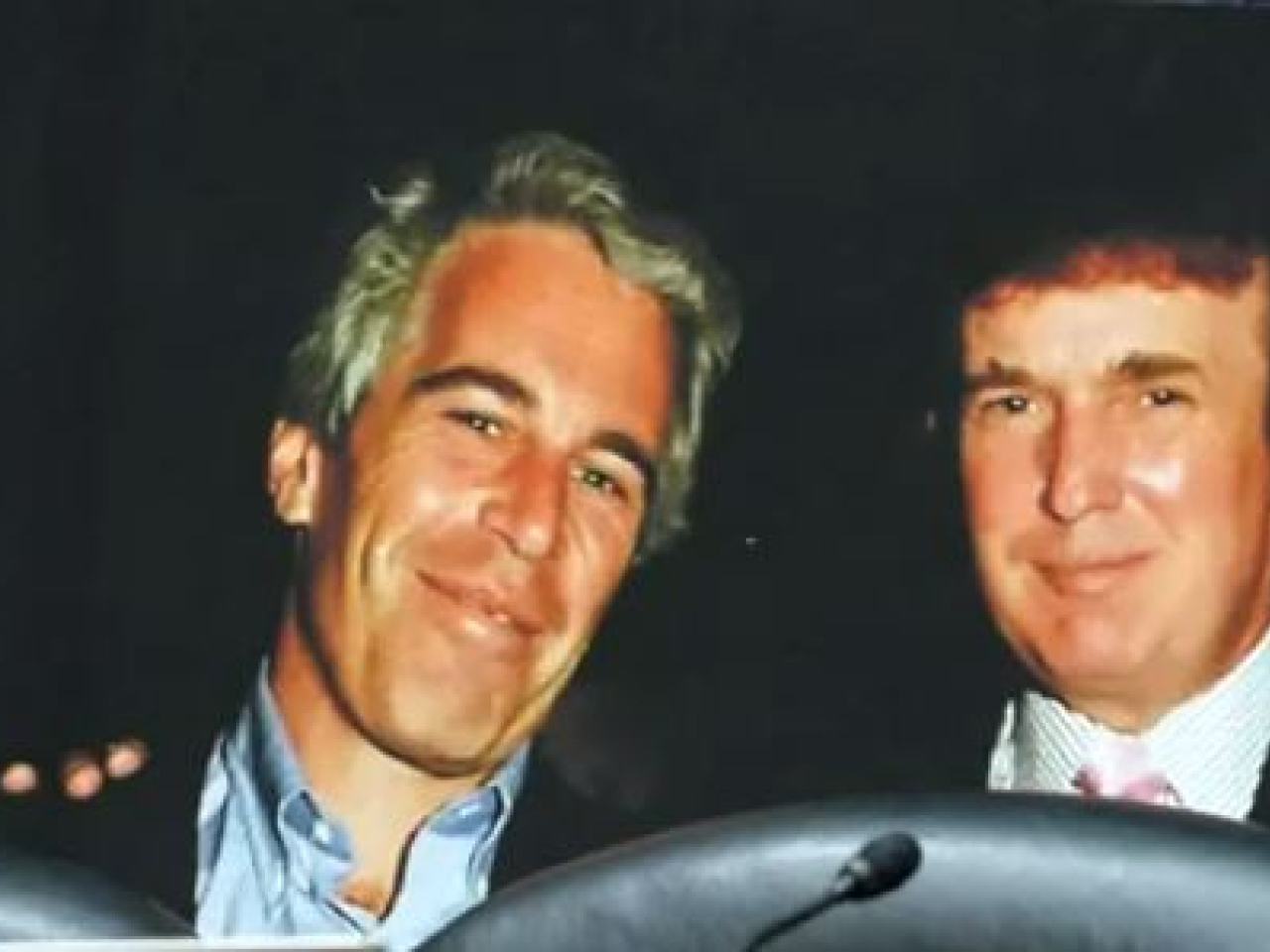 Ghislaine Maxwell said in her interview that she had not witnessed any sexual abuse by Jeffrey Epstein, pictured with Donald Trump. File photo: Reuters