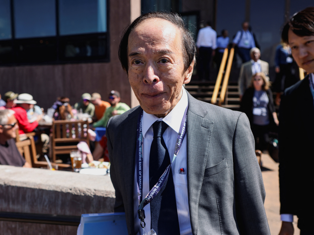 Kazuo Ueda attends the Jackson Hole Economic Symposium in Wyoming. Photo: Reuters