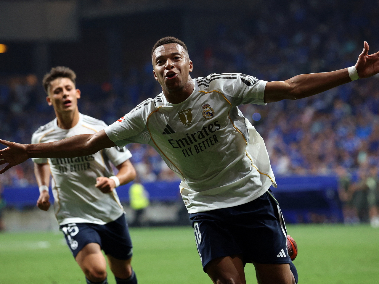 Kylian Mbappe bagged a brace to earn Real their second win in two La Liga matches. Photo: Reuters