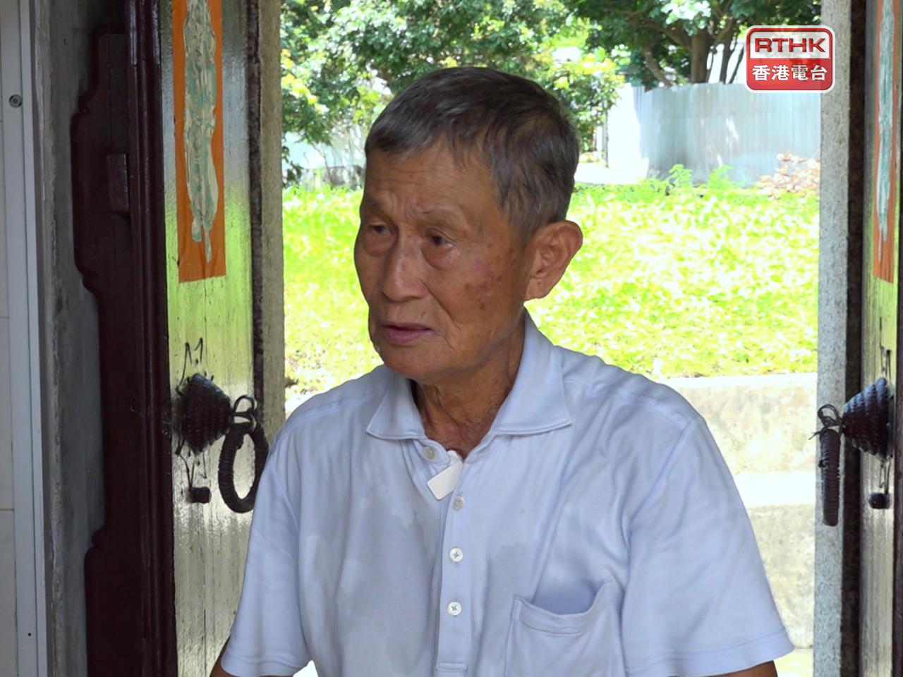 楊永光說，日軍曾到楊家村掃蕩，家人曾遭嚴刑拷問。（陳感恩攝）