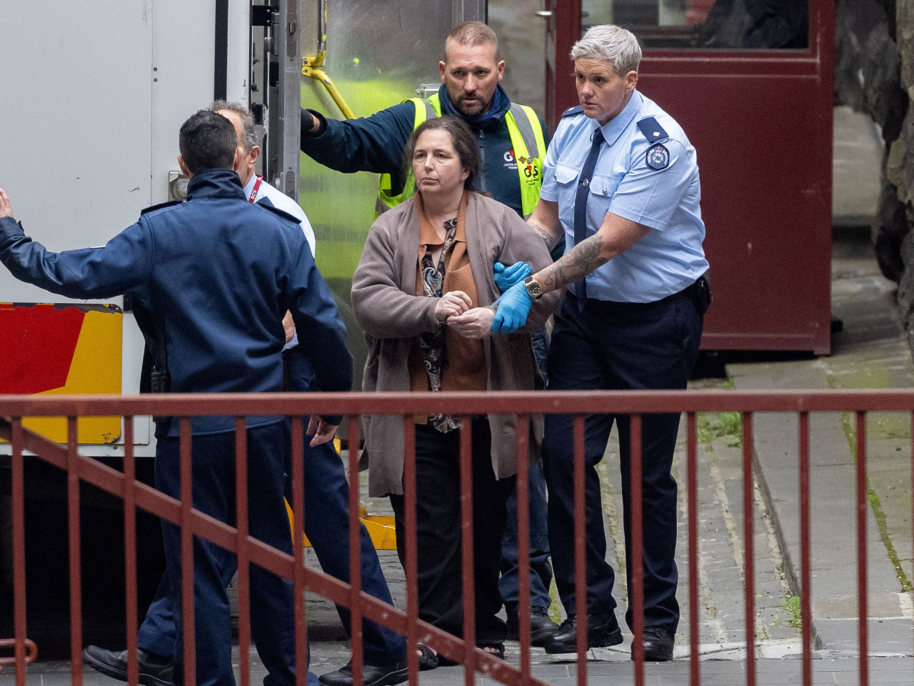 Erin Patterson is taken to the Supreme Court of Victoria in Melbourne for the first of a two-day hearing on the impact of her crime. Photo: Reuters