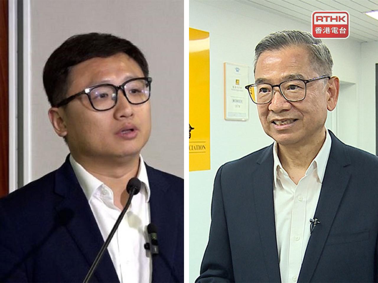 張欣宇（左）相信今次安排不會對口岸造成很大負荷；李耀培（右）認為落馬洲管制站有足夠能力應付新增的車流。（港台圖片）