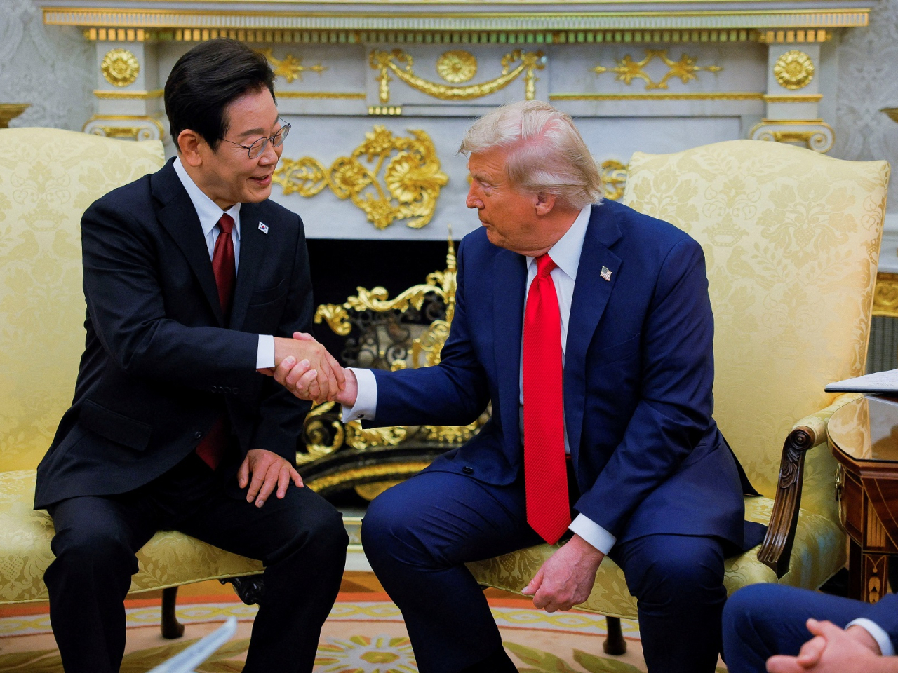 Trump held wide-ranging talks South Korean President Lee Jae Myung at the White House. Photo: Reuters