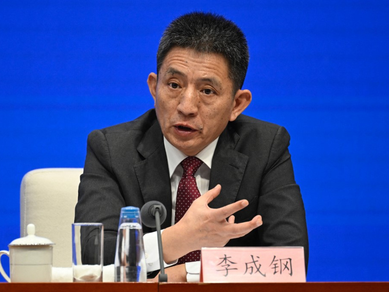 李成鋼據報本周前往華盛頓，與美國進行貿易談判。（法新社資料圖片）