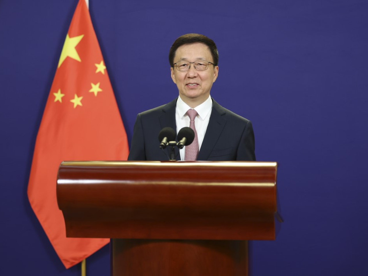 韓正說，中方願同包括韓方在內的國際社會一道，共同捍衛二戰勝利成果，堅守真正的多邊主義。（新華社資料圖片）