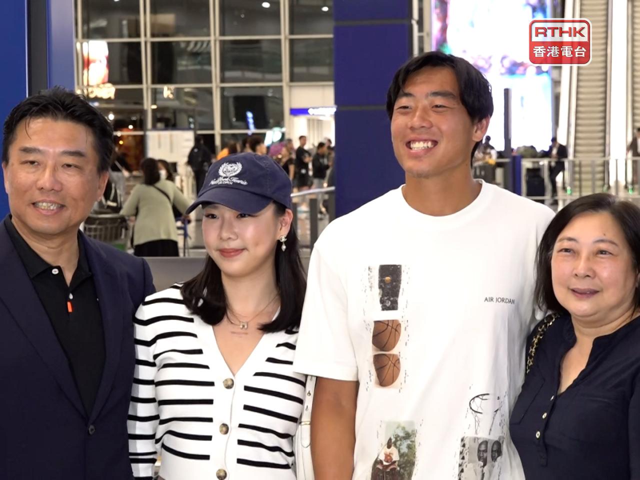 Bruce Wong (left) said he and his wife plan to fly to New York for the third round of the US Open to support their son. File photo: RTHK