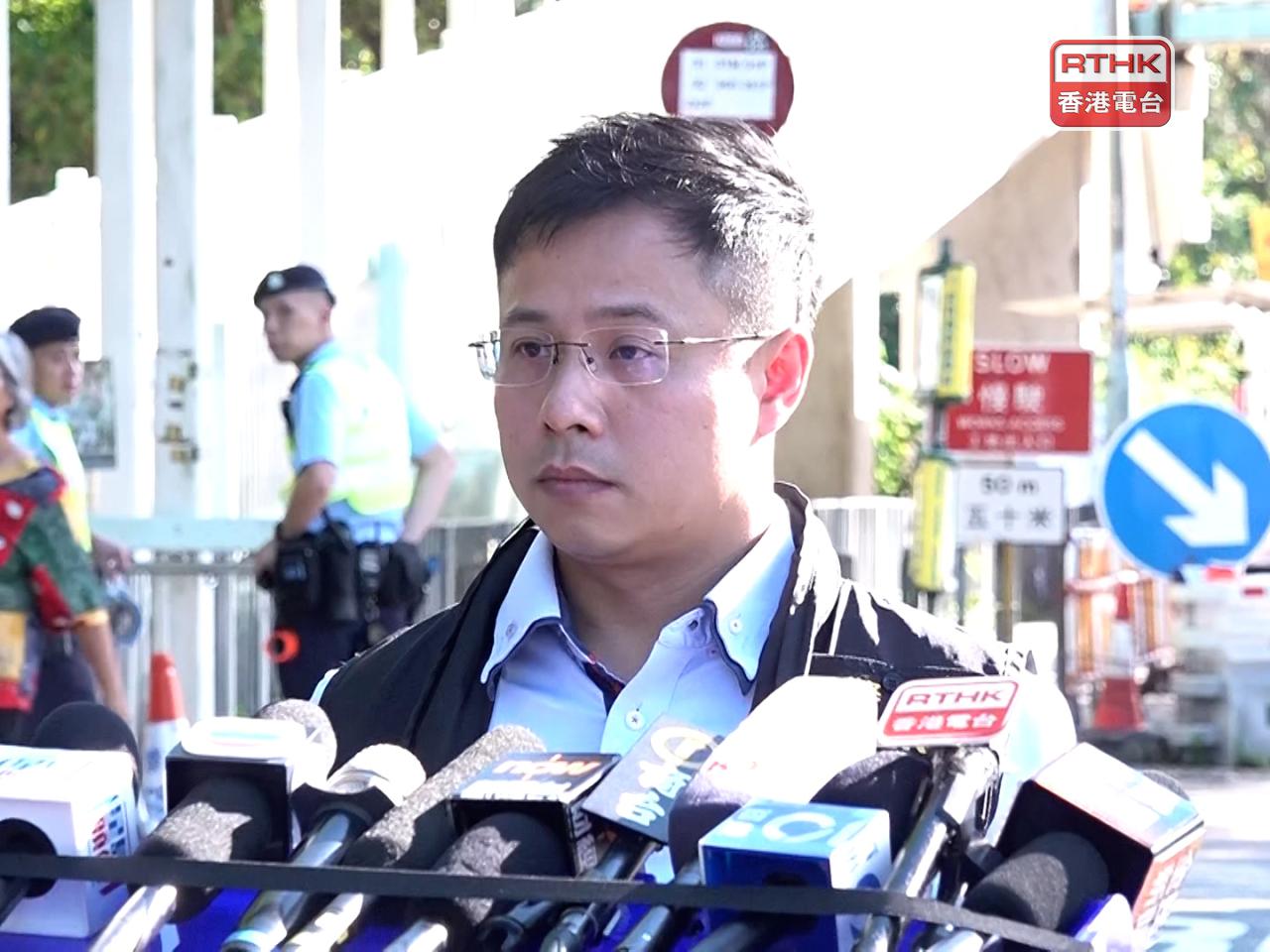 黃宇徽相信，被捕男子與襲撃直接有關，亦有理由相信他是三合會成員。（郭志強攝）