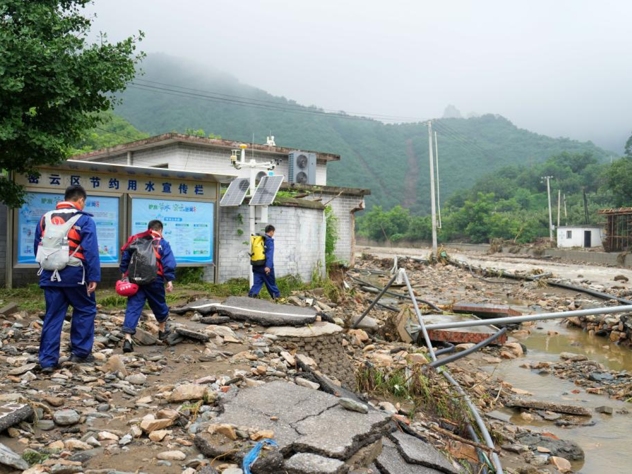 Beijing was hit by deadly floods in July. File photo: Xinhua