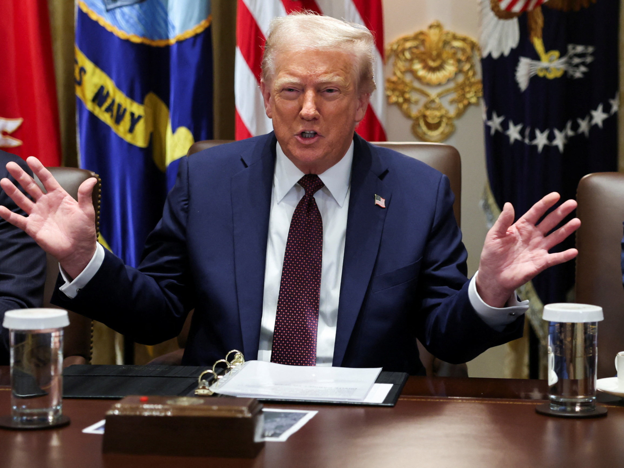 US President Donald Trump said the death penalty for murders in Washington would be a very strong preventative. Photo: Reuters