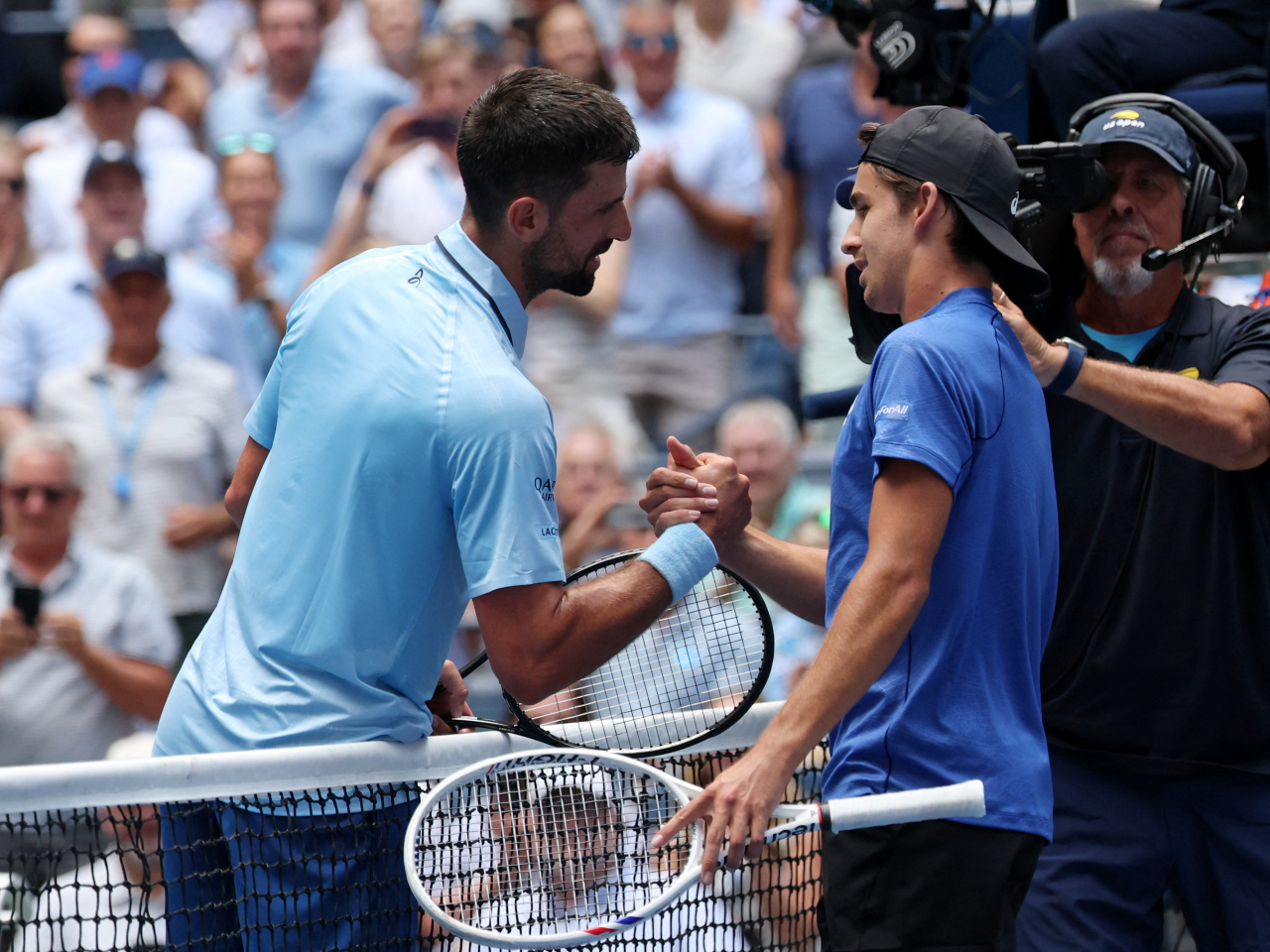 The quest for a recording-breaking 25th Grand Slam continues for Novak Djokovic at Flushing Meadows. Photo: Reuters