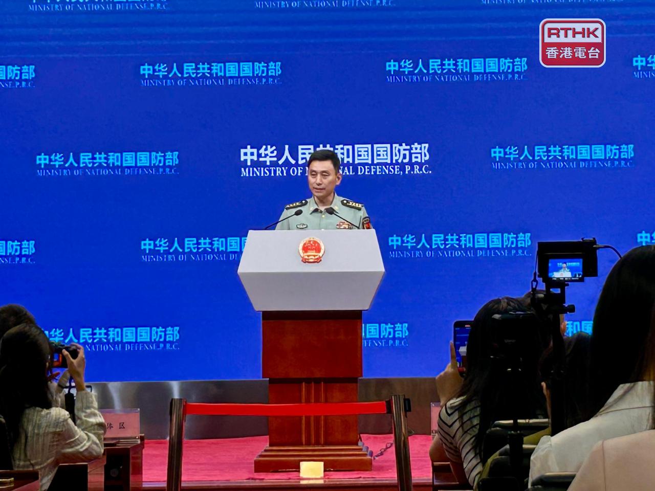 張曉剛表示，應越南國防部邀請，8月下旬至9月初，中國人民解放軍儀仗司禮大隊將抽組儀仗分隊。（鄧穎琳攝）