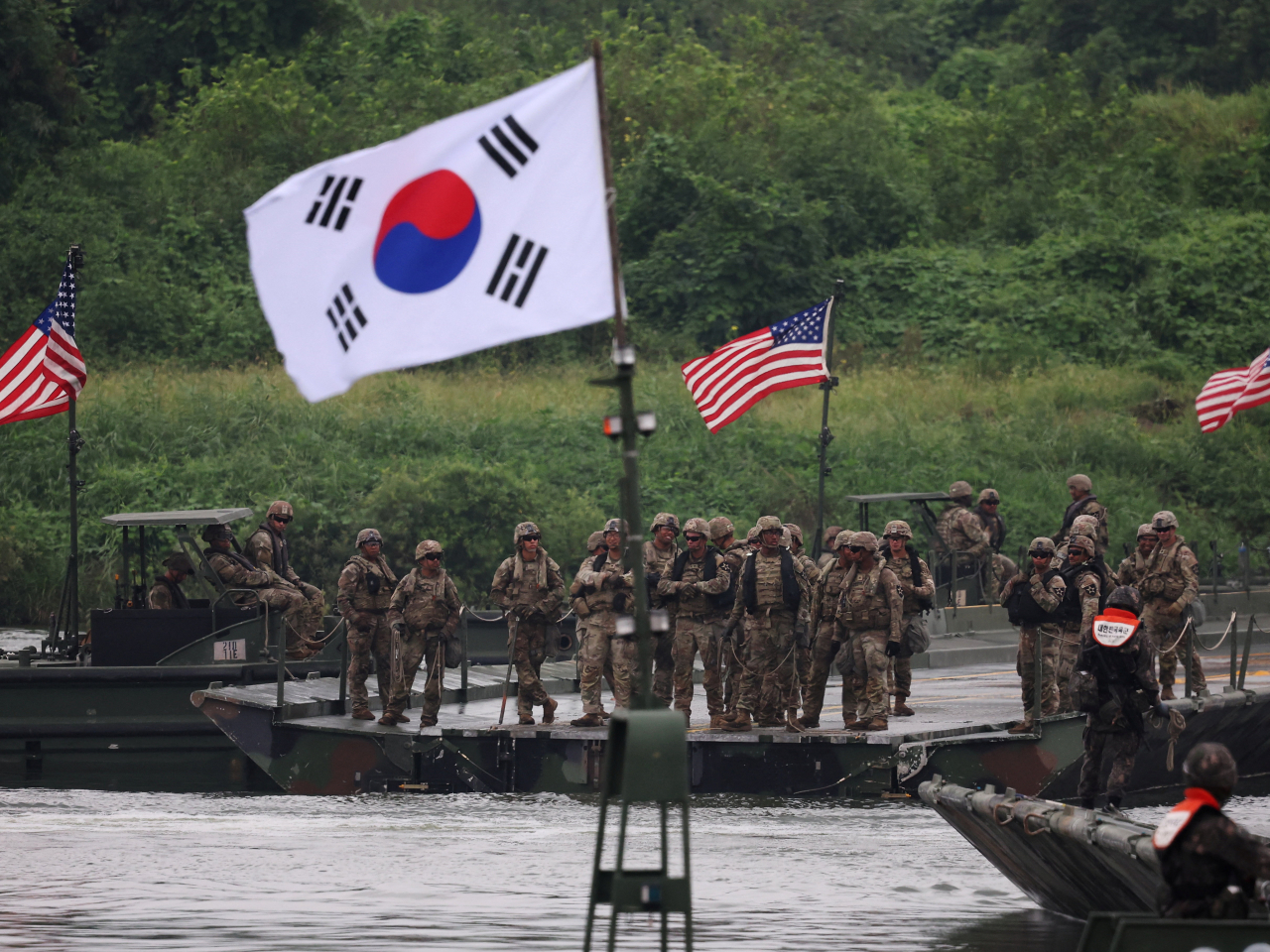 韓美聯軍司令部表示，透過今次演習，再次確認韓美同盟的堅固防禦態勢。（路透社資料圖片）