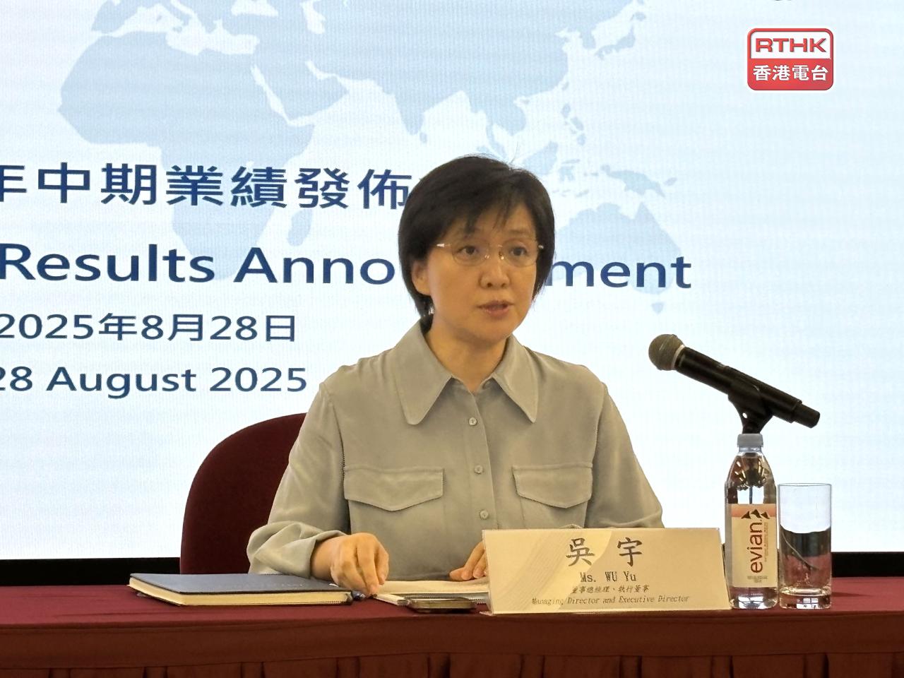 中遠海運港口吳宇表示，隨著市場需求降溫，集裝箱運價開始回落，補庫存高峰期接近尾聲。（方嘉莉攝）