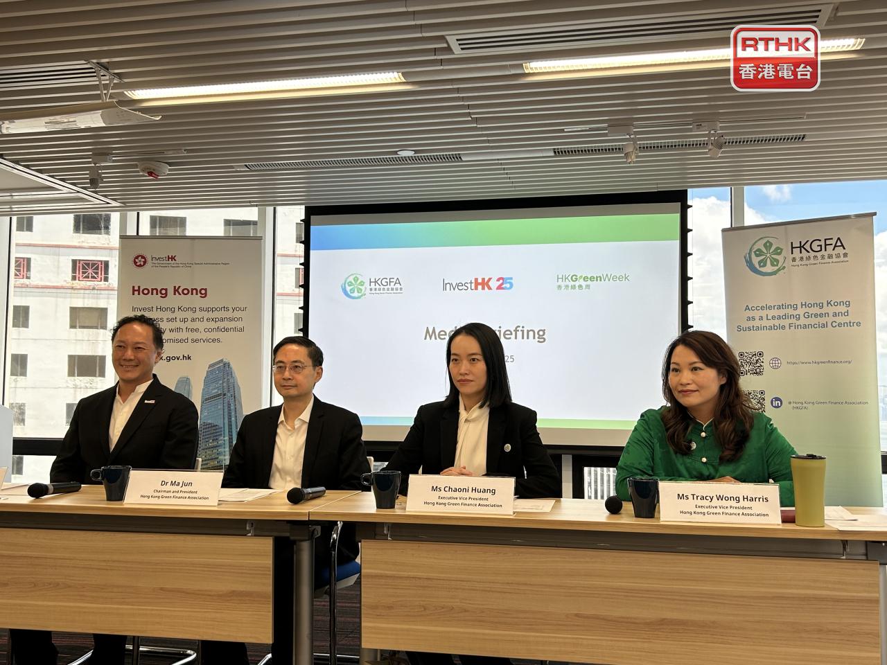 馬駿（左二）稱活動期間將展示舉辦多場跨地區活動與對話的實力。（羅煒皓攝）