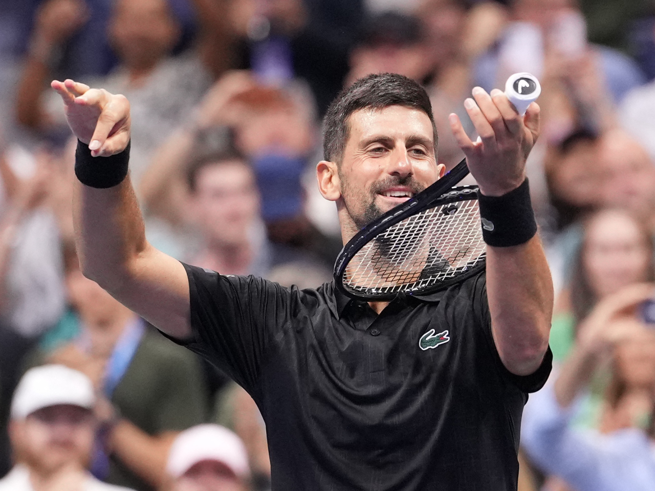Novak Djokovic shows he is on song after beating Cameron Norrie to reach the fourth round. Photo: Reuters