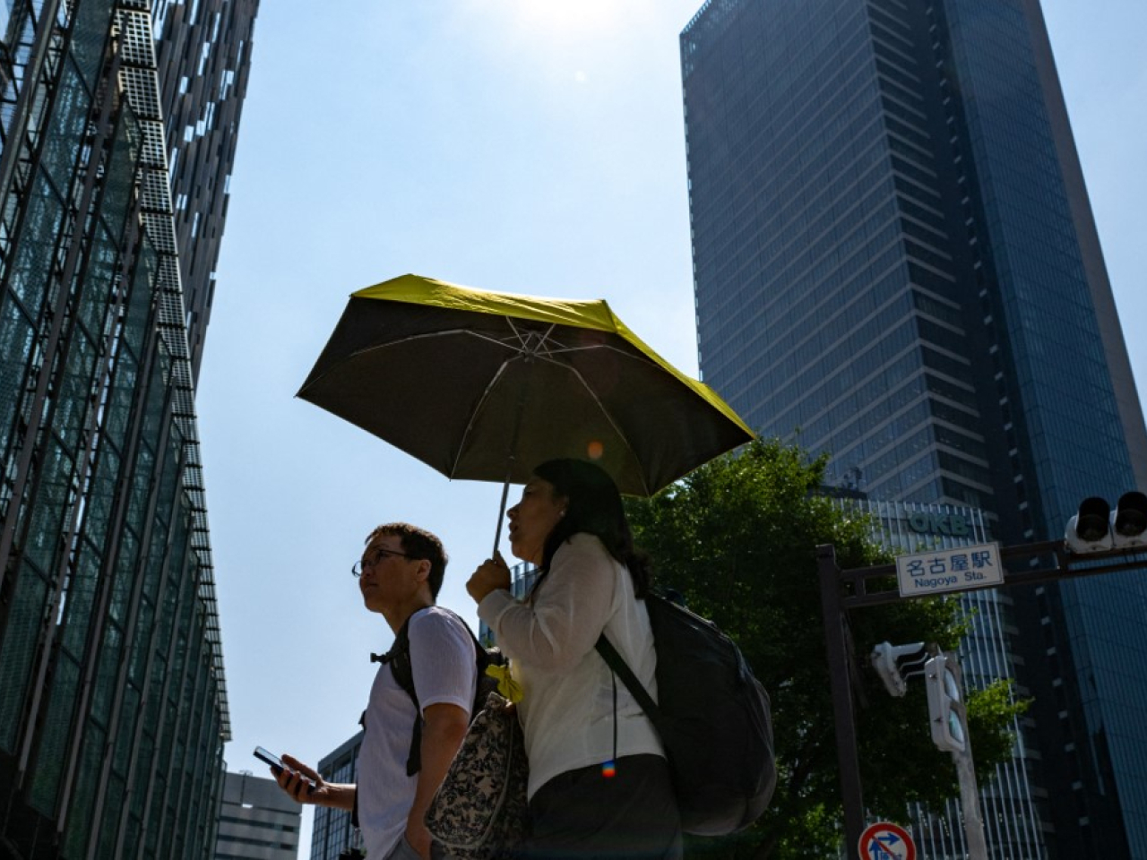 日本東部和西部受到高壓脊影響氣溫上升。（法新社資料圖片）