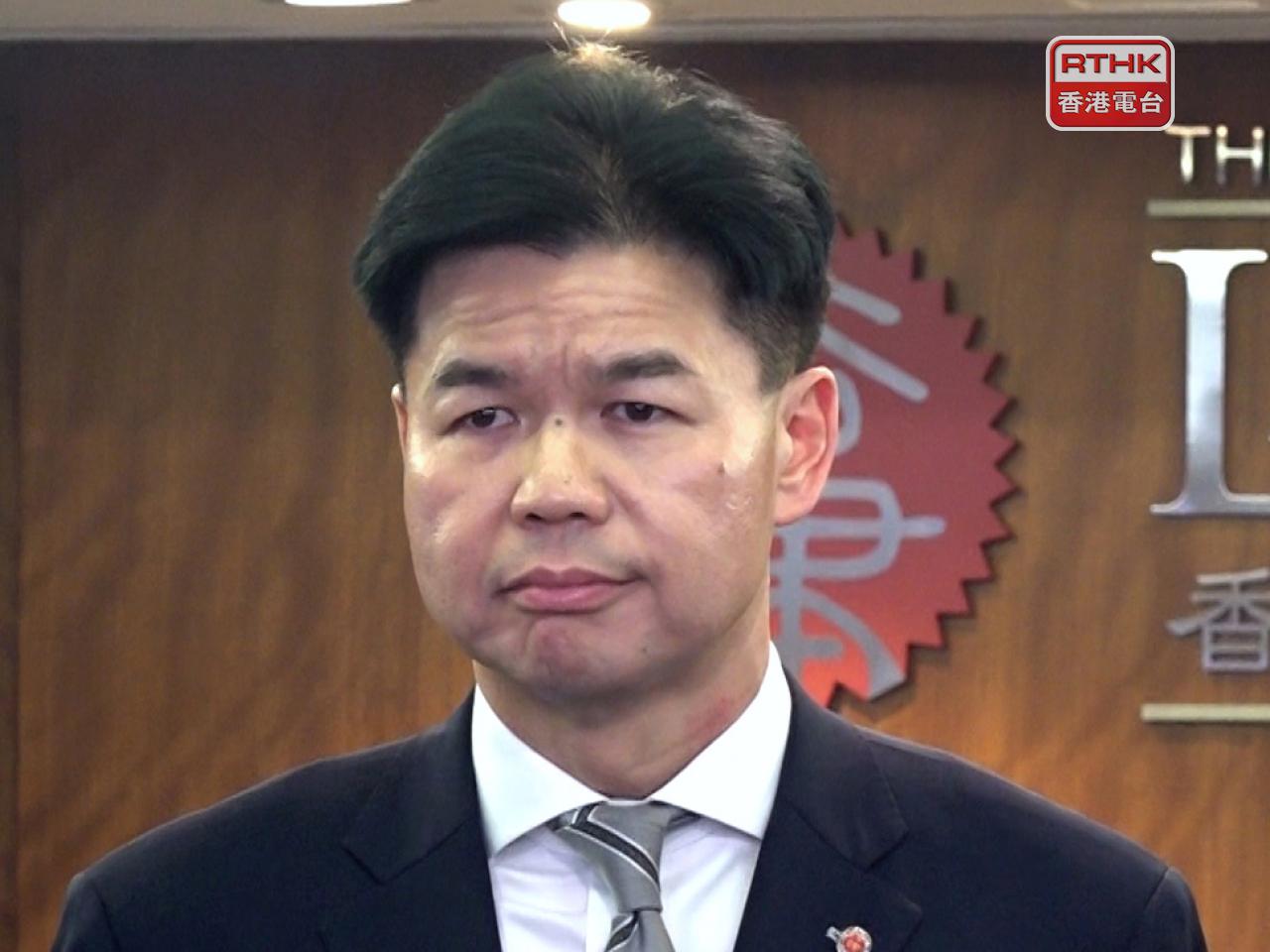 湯文龍表示，金融服務可得性與法律代表權息息相關。（港台圖片）