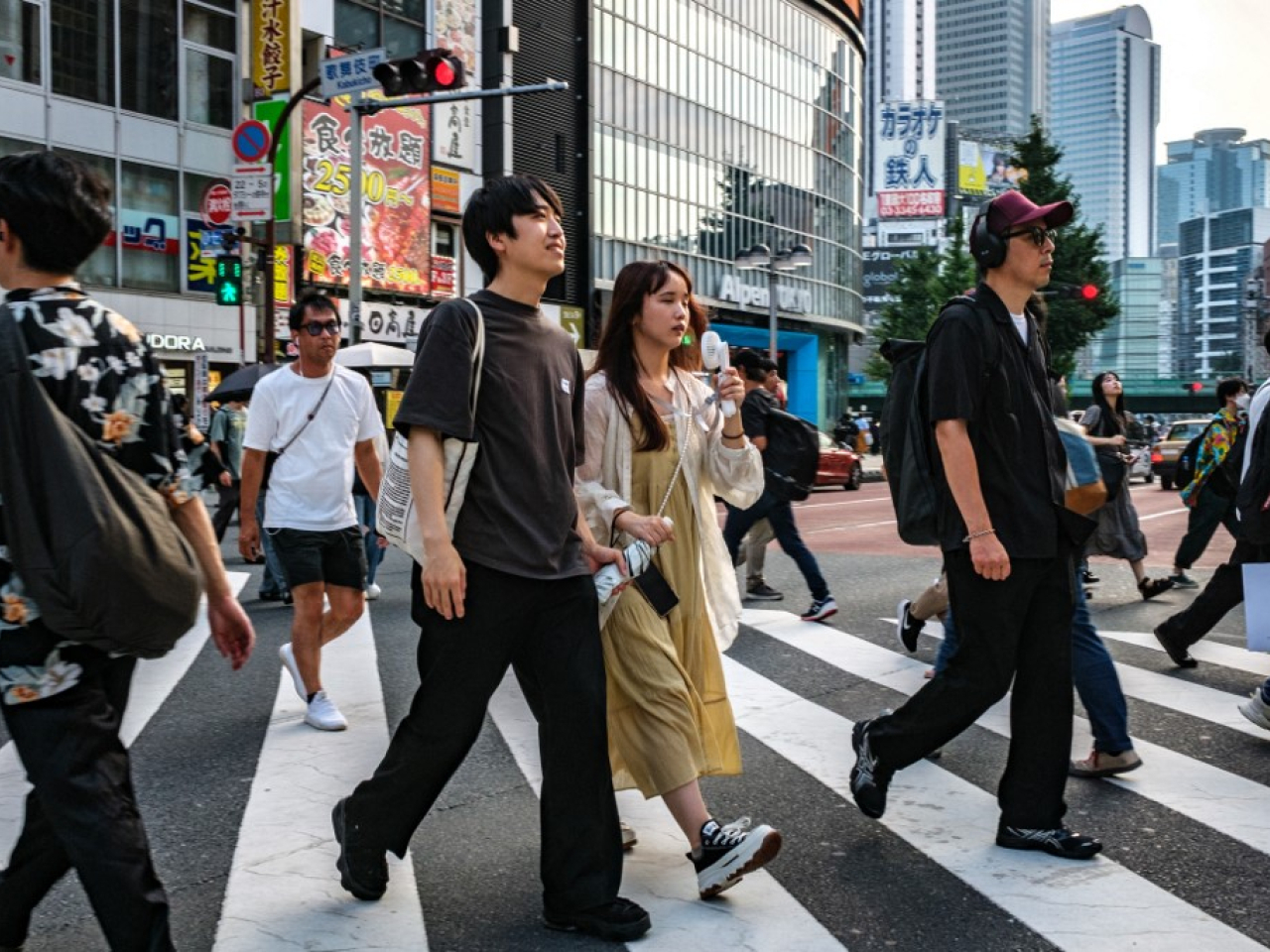日本全國47個都道府縣有28個發布中暑警報。(法新社資料圖片)