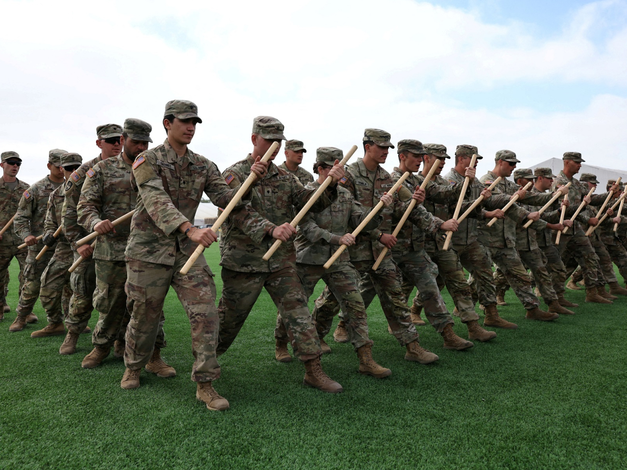 Homeland Security chief Kristi Noem said Donald Trump would make any decision to deploy National Guard troops to Chicago. File photo: Reuters
